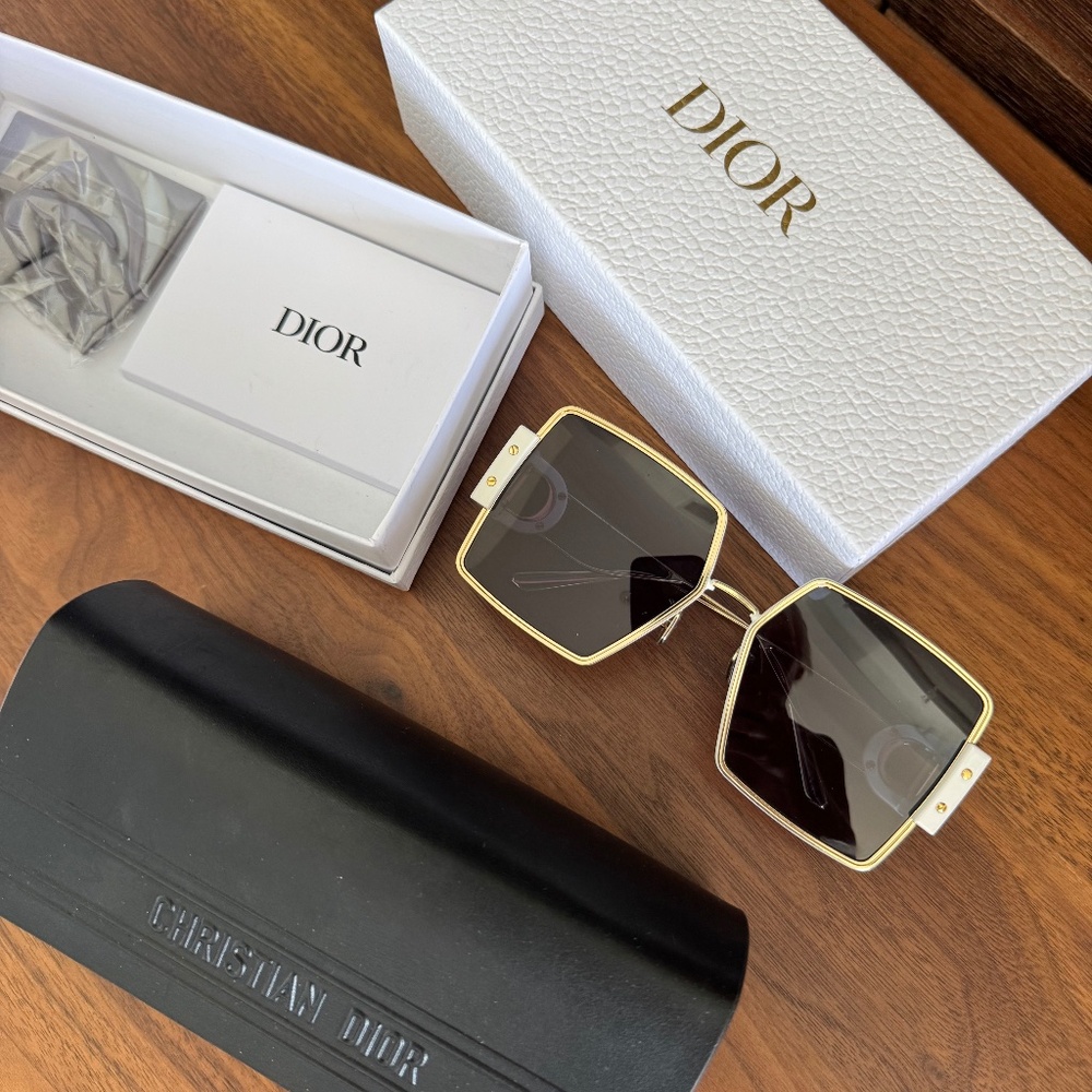 Dior Square White Sunglasses